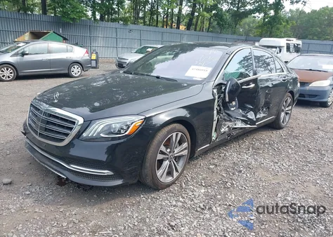 2019 Mercedes-Benz S 560 4Matic из США, поврежденный, VIN WDDUG8GB5KA462897